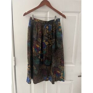 Vintage Avon Fashion Floral Midi Skirt Retro Feminine Spring Fashion Sz S/M